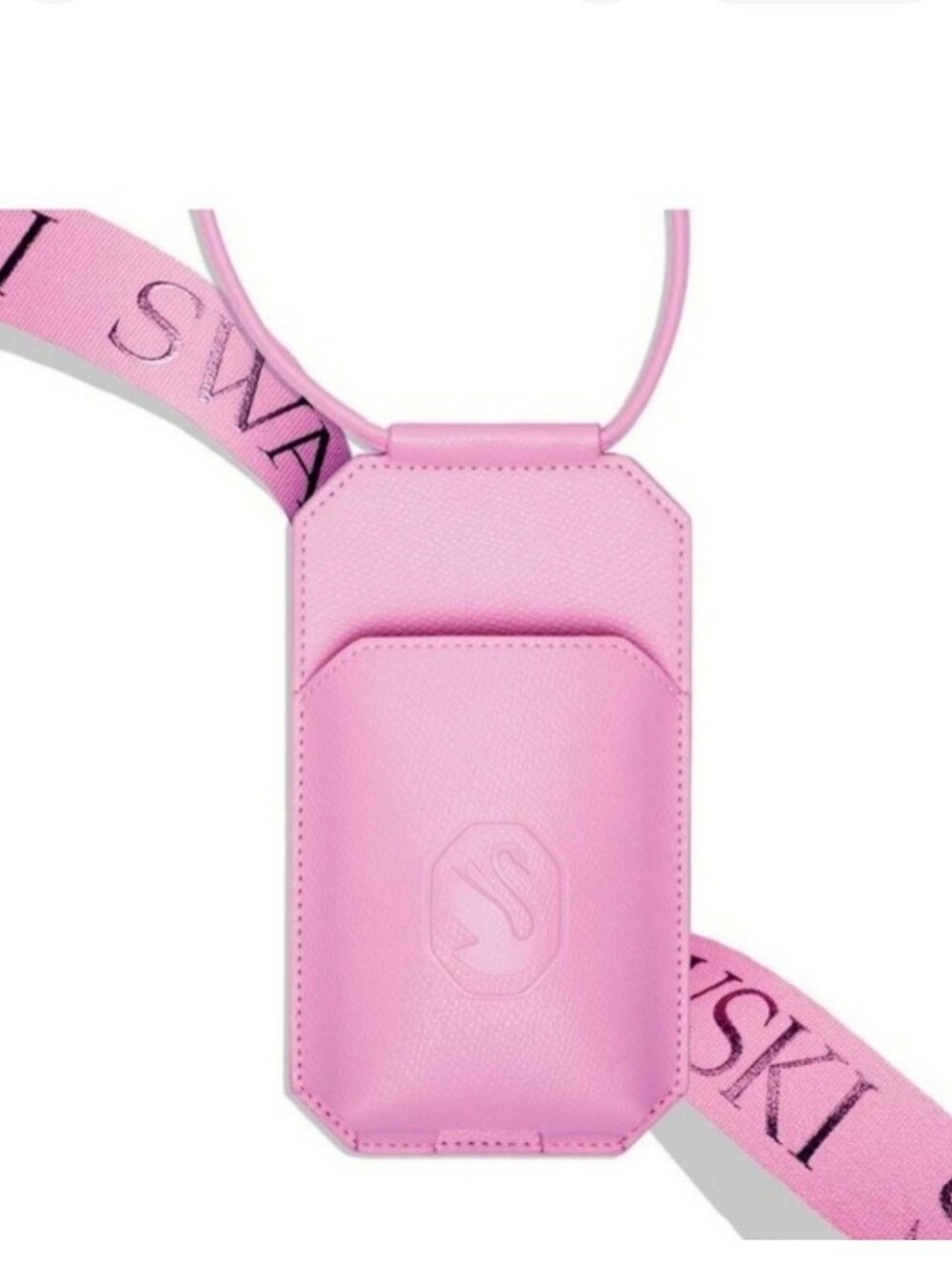 PINK SWAROVSKI Crossbody Phone Case Pouch